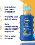 Nivea Sun Children's Sun Spray SPF30 Long Lasting Water Resistant Coloured Spray 200ml