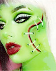 Go Ho Pastel Green Face Body Paint Stick,Water Based Washable Light Green Face Paint Stick,Non-toxic Full-coverage Cream Light Green Body Paint for Adults Children Halloween Cosplay SFX Makeup