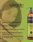 Lyfetrition Azelaic Acid Serum with Hyaluronic Acid | Natural Face Serum with Vitamin C & Aloe Vera (12 Fl Oz), Clear, (Lyfe9080)