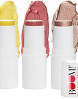 Boomstick Trio ® Rose Nude 3 Pack Cream Blush Makeup - Rose Nude Blush Stick, Highlighter Stick & Moisturizer for Cheeks, Eyes & Lips - Boom Sticks by Cindy Joseph for Older Women