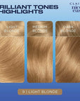 Clairol Nice'n Easy Permanent Hair Dye, 9 Light Blonde Hair Color, 3 Count