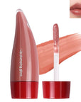 Juicy Lip Plumping Gloss, Orange Tinted Lip Gloss Lip Plumper, Hydrating Moisturizing Lip Tint Stain,Highly Pigmented Shine Glossy Lip Oil, Long-Lasting Lip Gloss For Women Girls Dry Lip Care-02#
