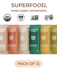Organic Functional Mushroom Protein Bars | Made in USA | Full Dose (1500mg) Lions Mane, Chaga, Reishi & Cordyceps Bars | Vegan Protein Bars, Adaptogens, Superfoods Protein Bars | 12 Bars Variety Box