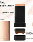 2 In 1- Luxury Anti-Wrinkle Foundation Stick, Korea Flawless Eraser Foundation Stick With Brush, Contour Stick Foundation Face Stick, Makeup Eraser Korean Foundation Stick (Ivory, 1pc)