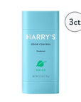 Harry's Aluminum Free Deodorant for Men - Odor Control, Shiso Scent, 2.5 Oz, 3-Pack, Men Deodorant Aluminum Free