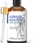 HIQILI Eucalyptus Essential Oil 1 Fl Oz, 100% Pure Natural Therapeutic Grade, Premium Grade Glass Dropper for Diffuser, Humidifier, Air Freshening, Cleaning, Home, Skin