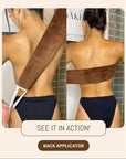 Back Tanning Applicator Mitt - Streak-Free, Easy Reach Self Tanner for Back & Body, Sunless Tan at Home, Ergonomic Design for Full Coverage, Reusable & Washable, Suitable for All - 1 Pack