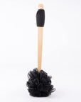 Amazon basics loofah brush, black