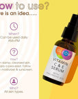 GLEOW Vitamin C Face Serum, Hydrating Vitamin C Serum for Face with Hyaluronic Acid, Suitable For All Skin Types, Targets the Appearance of Dull Spots 2oz