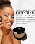 Luxury Oil Blotting Pressed Powder by Flori Roberts, Skin Tones