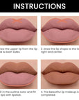 2-in-1Nude Brown Lip Liner & Lipstick Set Kit for Women, Matte Lips Kit with Lip Liner Lip Stains Long Lasting Waterproof 24 Hour Lipstick and Lip Liners Combo Lipliners Pencil Set 37