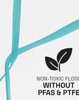 REACH Cool Mint Dental Floss, Fresh Mint, Plaque Remover for Teeth, Shred Resistant, Waxed, Easy on Gums & Teeth, Fresh Breath, Oral Care, PFAS Free, for Adults & Kids, 6 Pack, 55 yd