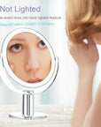 Vanity Mirror Makeup Mirror with Stand, 1X/15X Magnification Double Sided 360 Degree Swivel Magnifying Mirror, 7.4 Inch