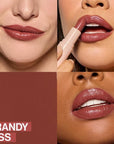 wet n wild Mega Last Rich Satin Lip Color, Rich Creamy Color with Satin Finish, Infused with Vitamin E & Moisturizing Argan Oil, Lightweight, Silky-Smooth, Vegan & Cruelty-Free - Brandy Kiss
