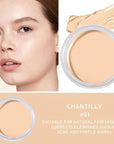 Kaely Cream Pot Concealer Full Coverage Makeup Set, Under Eye Brightener Color Correcting Concealer for Dark Circles, Waterproof Foundation Palette with Brush, Eye Ring Corrector de ojeras, 01
