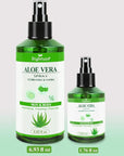Aloe Vera Spray for Whole Body Skin, Aoe Vera Spray Extract from Freshly Cut Aloe and Infused wirh Cucumber Essence,Fast Absorbing, Easy to Use, Travel Set, 1.73 oz