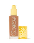 Kosas Revealer Skin-Improving Foundation with SPF 25 Protection - Hydrate, Brighten, Soothe, Plump, Protect Skin - Smoothing Texture, Natural Finish and Clean Formula - Medium Deep Warm 300
