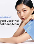 BIODANCE Hydro Cera-nol Real Deep Mask, Overnight Hydrogel Mask, Hydrating Facial Mask For Sensitive Skin, Redness Reducing & Quick Soothing Effect, 1.19oz(34g) x 4ea