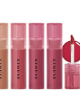KIMUSE Gleamy Gloss Lip Stain Set, Long-lasting Lightweight Glow Lip Tint, Non-sticky Moisturizing Juicy & Glossy Finish