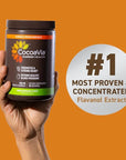 CocoaVia Cardio Health Cocoa Powder, 30 Servings, 500mg Cocoa Flavanols, Support Heart Health, Boost Nitric Oxide, Improve Circulation, Energy, Preworkout, Vegan, Dark Chocolate Cacao