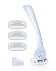 Billie Razors for Women Shave Kit – Women’s Razor + 4 x 5-Blade Razor Refills + Magnetic Holder – Cool Blue