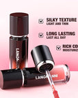LANGMANNI Lip Oil Tint | Hydrating & Long-Lasting Lip Stain | Moisturizing And High Gloss Makeup,Non-Sticky Lip Stain For Watery And Silky Smooth Lips(#2 Peach Blossom)