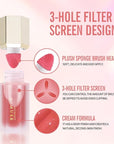 KIMUSE Soft Cream Blush Makeup, Liquid Blush for Dewy Finish