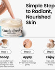 Cattle Creek Whipped Beef Tallow for Skin & Face – Deeply Moisturizing Tallow Balm – Organic Grass-Fed Skincare – Nourishes Dry, Sensitive Skin– Non-Comedogenic, Fast-Absorbing (4oz, Unscented)