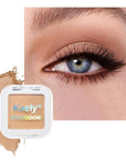 Buildable Matte Eyeshadow Makeup Palette Single - Light Nude Brown Burly Wood Shades | Creamy Pressed Powder for Easy Blending | Mini Travel Palette for Women | Everyday Natural Eye Makeup