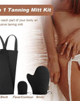 Self Tanning Mitt Applicator - EVYTTA 3 Set Self Tanner Mitt Applicator with Tanning Glove for Self Tan, Back Applicator, Mini Tanning Mitts Self Tanner Mit, Self Tan Mitt Applicator, Self Tan Mit