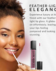 Flori Roberts Mineral Base Lip Shine, Vibrant Lip Gloss Makeup for Women of Color or Deeper Skin Tones, Non-Sticky, Long Wear High Shine Finish