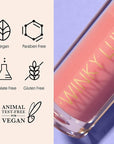 Winky Lux Very There Lip Oil, Hydrating Baby Pink Tint with Jojoba Oil, Non-Sticky Glossy Lip Oil, Tinted Pink Gloss for Juicy Lip, Passion