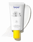 Supergoop! Mineral Sheerscreen SPF 30 PA+++, 1.5 fl oz - 100% Mineral, Broad Spectrum Face Sunscreen + Primer + Helps Filter Blue Light - Satin Finish - For All Skin Types