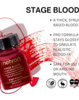 Mehron Makeup Stage Blood | Realistic For Halloween | Washable Fake Blood for Special FX, Stage & Screen, Halloween, & Cosplay