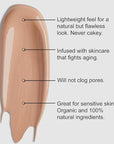 Organic Aloe-Based LUX Liquid Foundation, Natural Vegan Gluten-Free