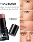 Blush Stick, Multi-use Blush Stick for Cheeks, Eyes, Lips, Silky Creamy Face Stick for Old Women & Mature Skin, Blendable and Buildable Color, Long Lasting Waterproof Non-greasy Formula (#11, Blush)