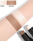 FOCALLURE 2 Pcs Mineral Cream Contour Stick,Moisturize Highlighter and Bronzer Pen,Non Stick Face Brightens & Shades Pencil,Long Lasting & Smooth Gliding Face Illuminator Makeup,Light