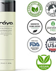 RAYA Calendula Astringent with AHA 6 oz (G-206) | Glycolic Facial Toner for Combo and Partially Oily Skin Prone to Break-Outs | Helps Normalize pH and Fight Bacteria | Made with Alpha Hydroxy Acids