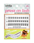Ardell Winks Press On Eyelash Extensions, Natural - DIY Lash Clusters, 30 Individual Lashes, Natural Look Lashes with Applicator, 1 Pack