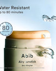 Abib Airy Sunstick Protection Bar DUO Broad Spectrum SPF50+ 1.62 oz / 46 g (Semi-matte) | Korean Suncreen Stick Suncare Sunblock, No Whitecast, Protector Solar Barra, Water resistant