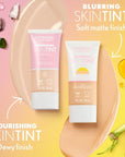 COVERGIRL Clean Fresh Blurring Skin Tint with SPF 30, 425 Light/Medium Warm, Liquid Foundation, Soft Matte Finish, Smooths, Brightens, Blurs Pores, Mineral Sunscreen, Vegan Formula