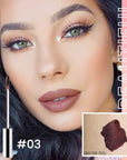 2 Pcs Matte Liquid Lip Stain Peel Off Lip Liner, Long Lasting Lip Tattoo, Waterproof & Transfer-Proof Lip Liner Peel Off Lip Gloss for All Skin Types. 0.12 fl oz #02+#03