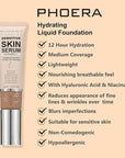 2024 New PHOERA Foundation Makeup for Mature Skin, (N02 Nude)