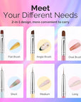 Melodysusie 2-in-1 nail art brushes
