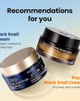 Dr. G - Royal Black Snail Cream - 50 ML - Snail Mucin Moisturizer, Korean Skincare, K Beauty for Dry Skin, Royal Jelly Protein Improves Skin Barrier, Niacinamide for Blemish Care; Skin Elasticity Care