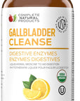 Complete Natural Gallbladder Complete - Liquid Supplement for Gallbladder Support, Liver Cleanse, and Digestive Health with Apple Cider Vinegar, Turmeric, Beet, Digestive Enzymes, Milk Thistle - 12oz