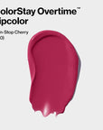 Revlon Liquid Lipstick with Clear Lip Gloss, ColorStay Overtime Lipcolor, Dual Ended with Vitamin E, 010 Non-Stop Cherry, 0.07 Fl Oz