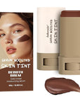 2pcs Foundation Stick with Beauty Balm Serum, Tinted Moisturizing Face Contour, Natural Finish Makeup (1, 1)