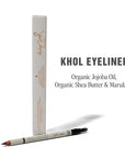 Jillian Dempsey Khol Eyeliner: Clean, Waterproof Eyeliner Pencil with Built-In Smudger for Effortless Blending – Rich Pigment, Cruelty-Free, Deep Burgundy