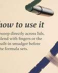 Julep Eyeshadow 101 Cream to Powder Waterproof Eyeshadow Stick, Midnight Blue Shimmer